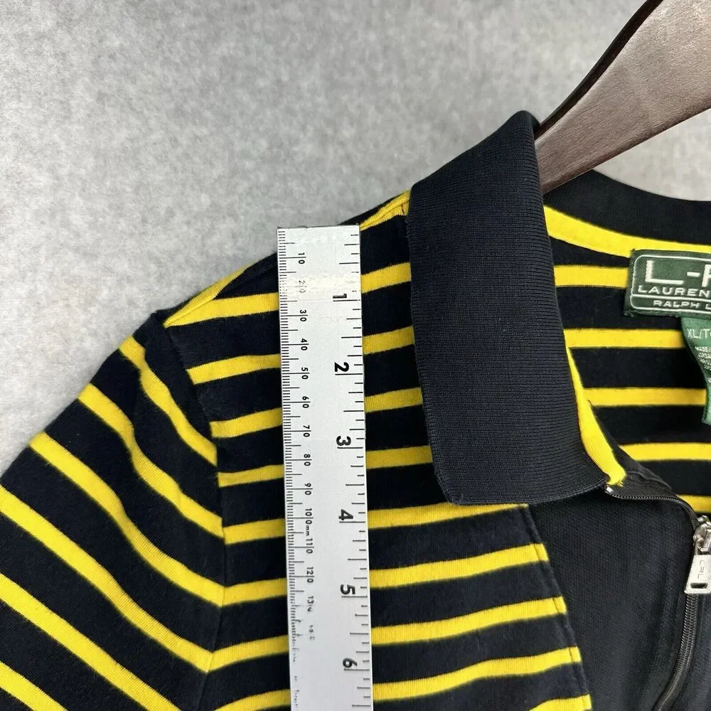 Vintage L-RL Lauren Active Ralph Lauren Womens XL Striped Polo Multicolor - Picture 4 of 11